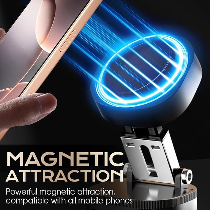 360° Adjustable Vacuum Magnetic Phone Holder, Upgraded Strong Suction Portable - Image 2