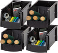IRIS USA Stackable Bins, Plastic Hanging Open Front Shelf Bin Storage Organizer by IRISUSA