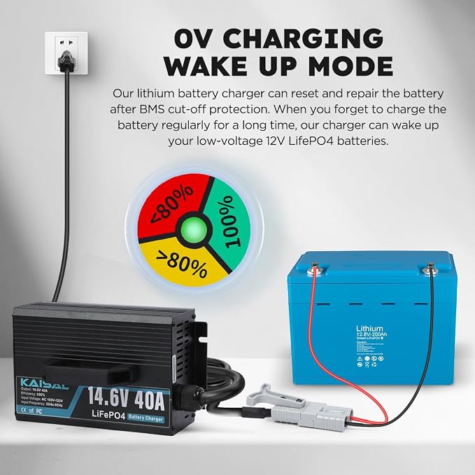 12V 40A Lithium Battery Charger 14.6V LiFePO4 Battery Charger - Image 6