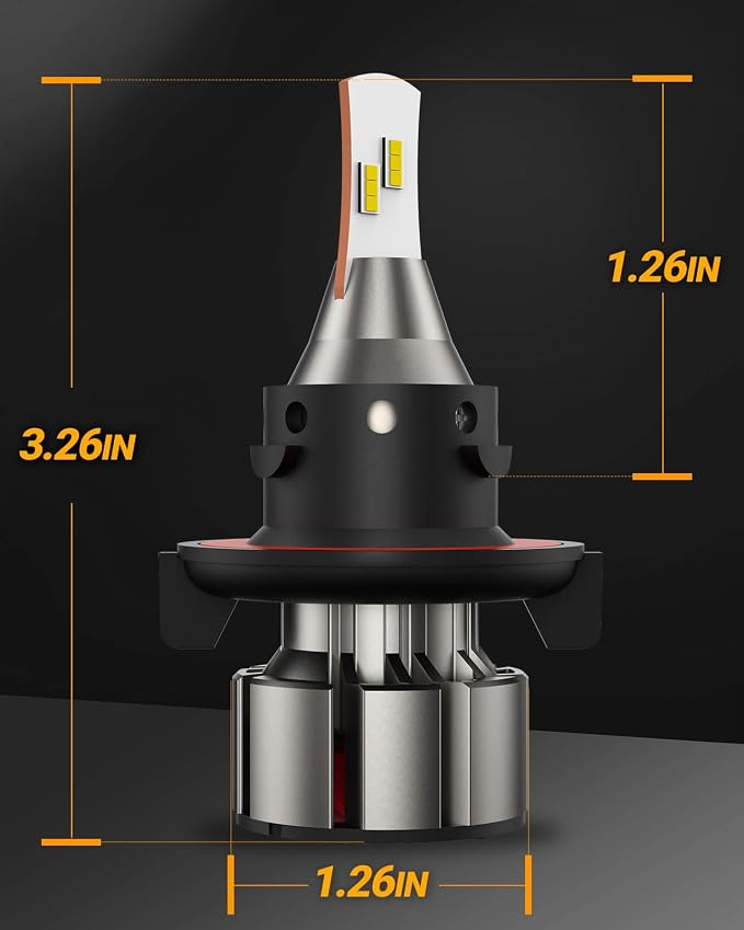 SEALIGHT H13 LED Bulbs, 36000LM Super Bright 9008 Driving Lights, 6000K Daylight - Image 8