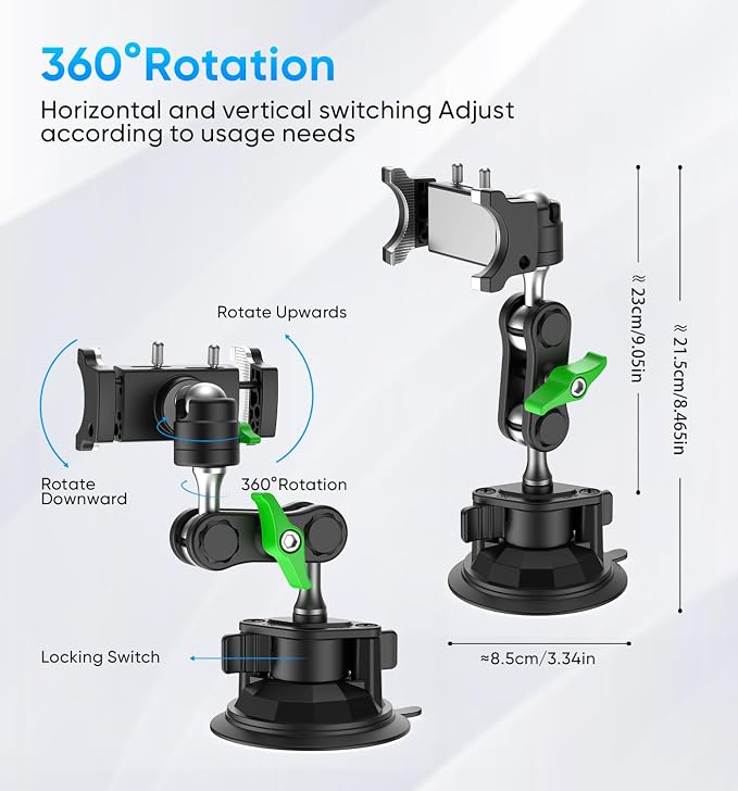 MAGIC JOHN Car Phone Holder, Ultra-Durable Mteal Phone Holders - Image 9