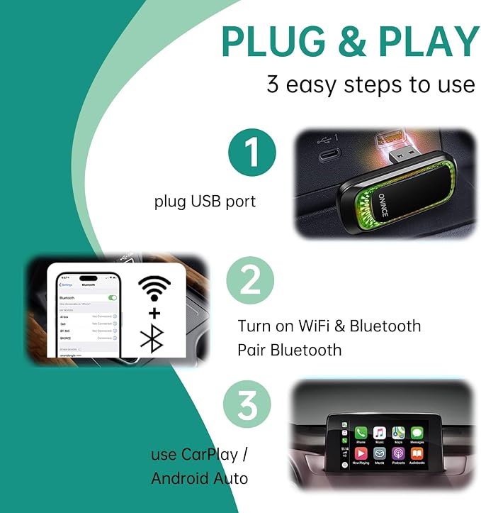 3-in-1 Wireless CarPlay Adapter - Image 7