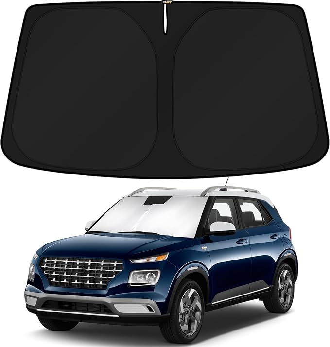 KUST Windshield Sun Shade for 2020-2024 2025 Hyundai Venue Accessories Custom by KUST