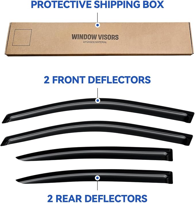 Window Visors Rain Guards Shield - Image 5
