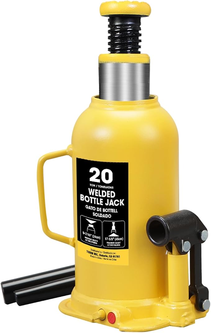 YELLOW JACKET 20 Ton Bottle Jack All Welded Hydraulic Jack by YELLOWJACKET