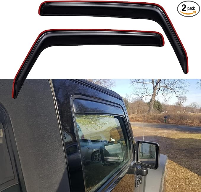 192328 Side Window Wind Deflector, Window Visor fit by Deebior