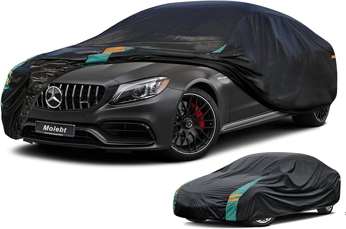 Coupe Car Cover Custom Fit for Mercedes C Class C220 C250 C300, Waterproof All by Molebt