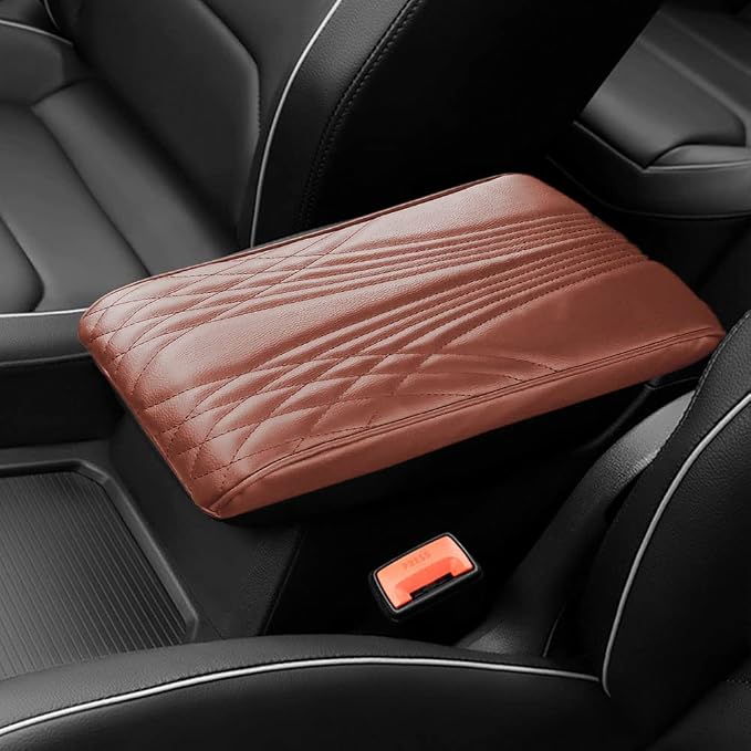 2025 Upgrade Universal Style Memory Cotton Car Armrest Box Pad, New Leather Car by Gasuio