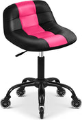 Rolling Stool with Wheels, Garage Shop Stool with Backrest, Roller Seat with by FreekyFit