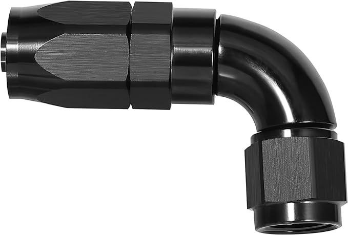 EVIL ENERGY 8AN 90 Degree One Piece Full Flow Hose End Fitting Swivel by EVILENERGY