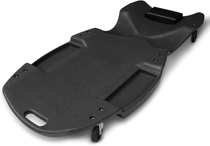 Magshion Mechanic Creeper with Padded Headrest and Dual Tool Tray, Rolling by Magshion
