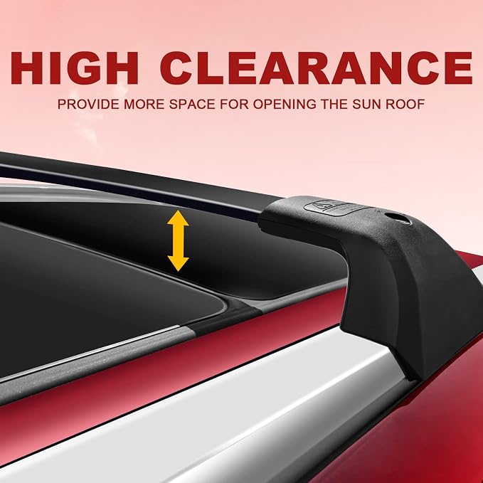 KINGGERI Lockable 260lbs Cross Bars Roof Racks Fit - Image 6