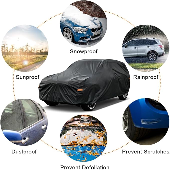 Kayme 7 Layers SUV Car Cover Custom Fit - Image 5