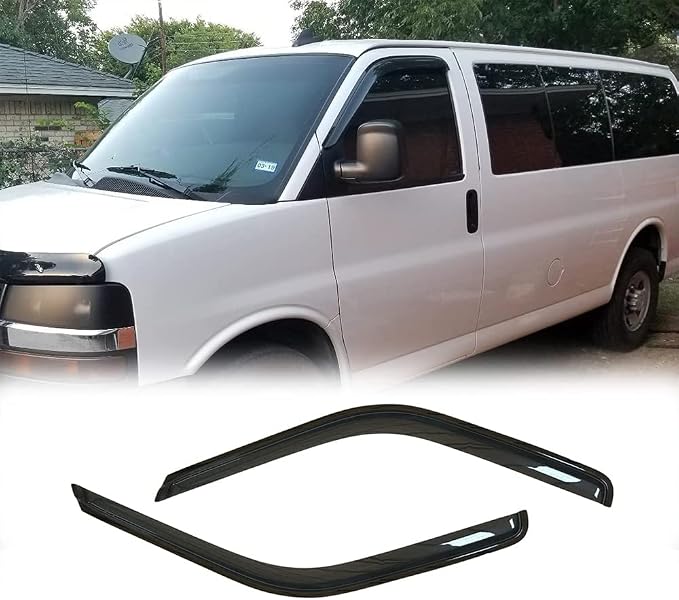 Side Window Visors Wind Deflector Set fit - Image 2