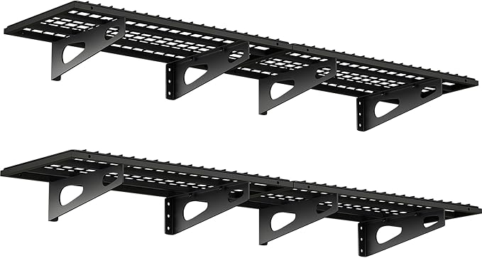4-Pack 1.5x3FT Garage Shelving 17.7-inch-by-35.8-inch Wall Shelf Garage Storage by SoyweyDirect