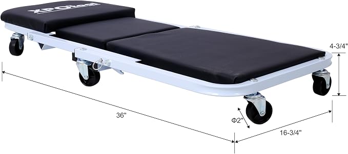 Mechanic Creeper and Stool, 2-in-1 Garage Tool, 300 lbs Capacity, Low Profile - Image 5