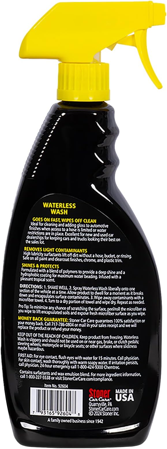 Stoner Car Care 92604-2PK Waterless Wash Car Detailing Spray – Safe, - Image 2