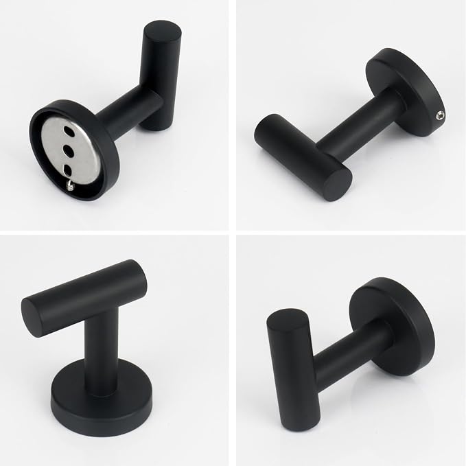 NearMoon Bath Towel Hooks- SUS 304 Stainless Steel Robe Hook Holder, Heavy Duty - Image 6