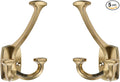 Large Wall Double-Sided Hook 5 Pack Champagne Brozne Hook Decorative Heavy Duty by ZAUYX