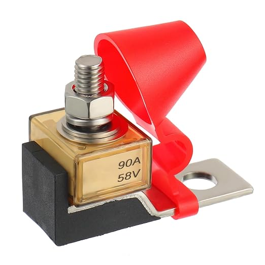 MRBF Terminal Fuse Block 90 AMP Marine Rated Battery Fuses 58V DC Max IP66 by SIGANDG