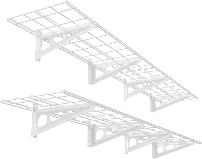 FLEXIMOUNTS 12-inch-by-72-inch Wall Shelf Garage Storage Rack Wall Mounted by FLEXIMOUNTS