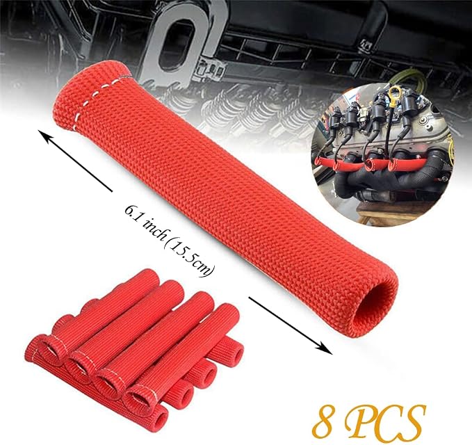 Spark Plug Wire Boots Thermal Protection Insulator Sleeve, 1200 Degree Heat - Image 5