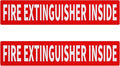 Madrigal Fire Extinguisher Inside Sticker Sign, Weatherproof & UV Protected by Unknown