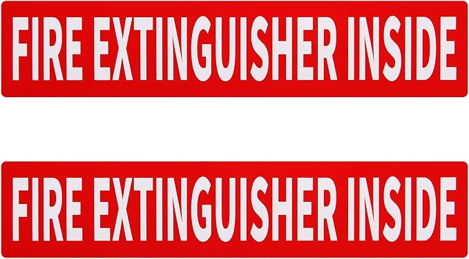 Madrigal Fire Extinguisher Inside Sticker Sign, Weatherproof & UV Protected by Unknown