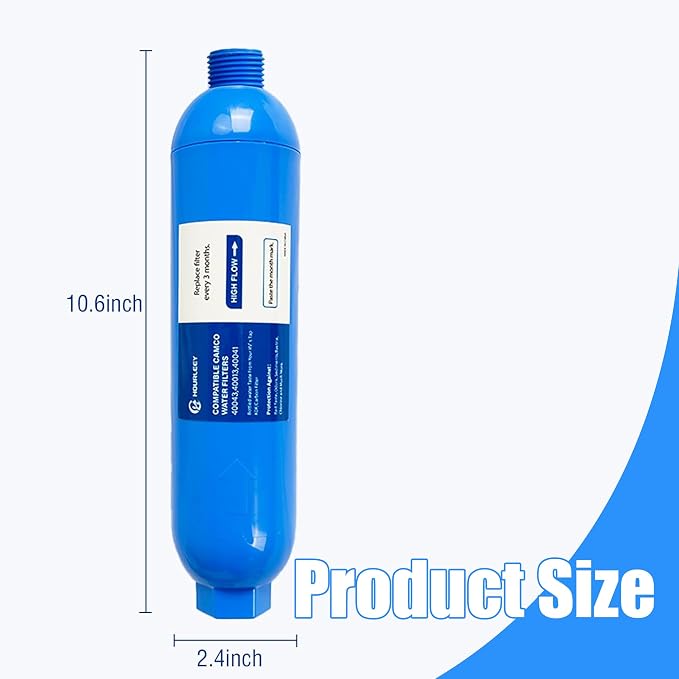 Hourleey 2 Pack RV Inline Water Filter, Chlorine and Sediment in Drinking Water - Image 5