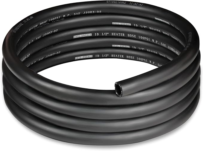 EVIL ENERGY 1/2" Heater Hose Coolant Radiator Straight 100PSI SAE 20R3 10FT by EVILENERGY