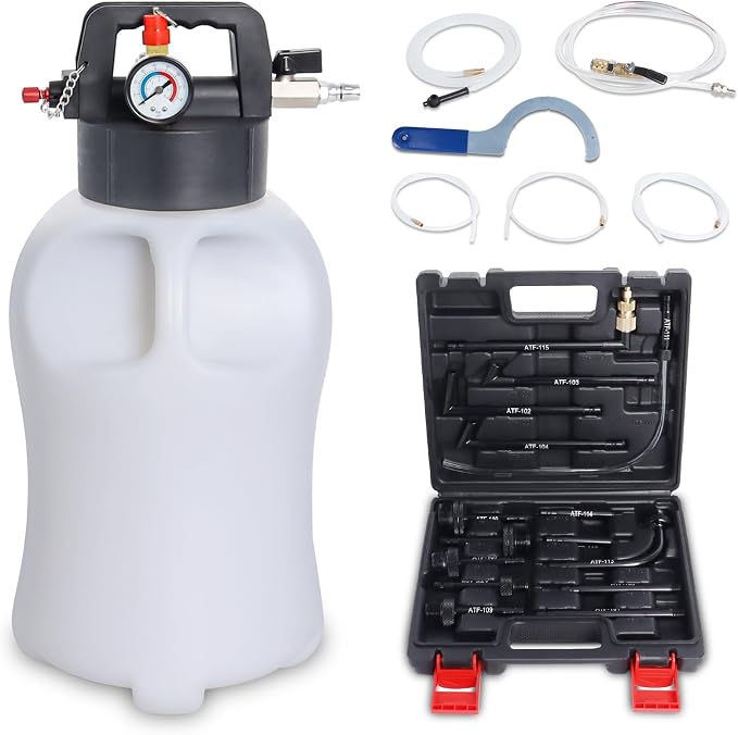 Transmission Fluid Pump Pneumatic Extractor and Dispenser Tool Kit, 8L ATF Fill by Hoqqf