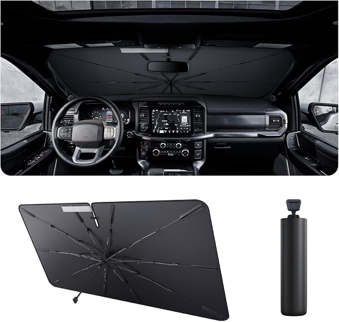 2025 Upgrade Car Windshield Sun Shade Windshield Sunshade Umbrella Protect Car by LUWU
