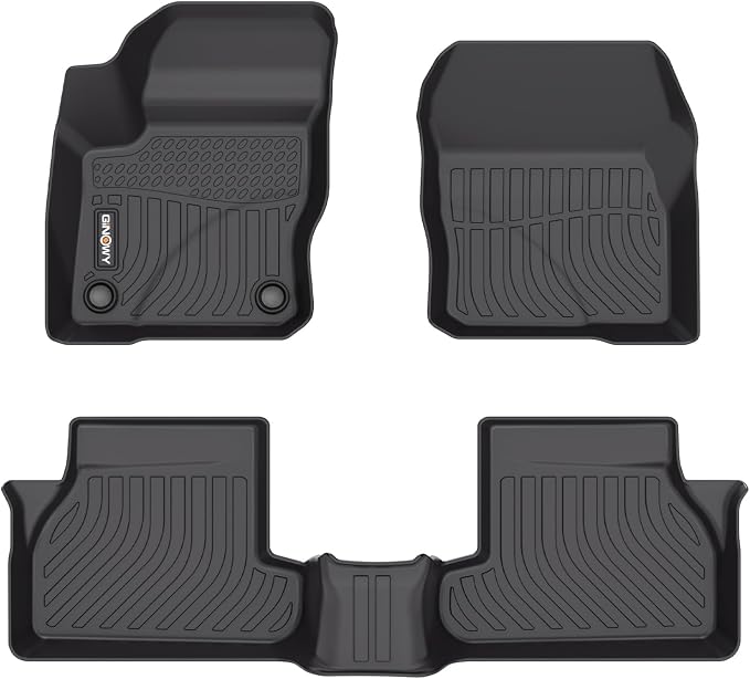 GINOWY-Floor Mats for Ford Focus 2012-2018丨TPE All Weather Car Mats Rubber by GINOWY