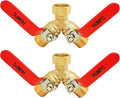 HQMPC Garden Hose Y Valve Splitter Brass Hose Splitter by HQMPC
