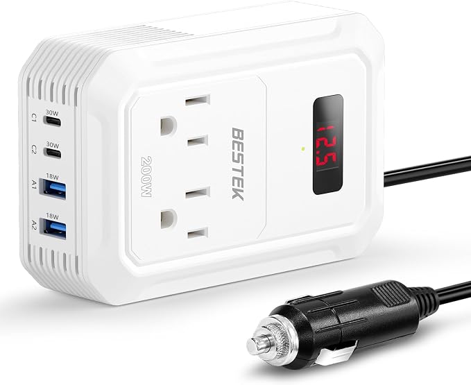 BESTEK 200W Car Power Inverter by BESTEK