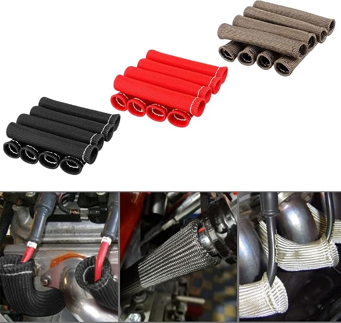 Spark Plug Wire Boots Thermal Protection Insulator Sleeve, 1200 Degree Heat - Image 9