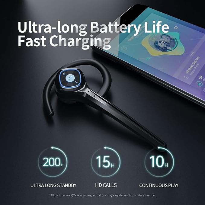IHAO Wireless Bluetooth Earpiece Headphone Dual Noise Cancelling Mic Painless - Image 8