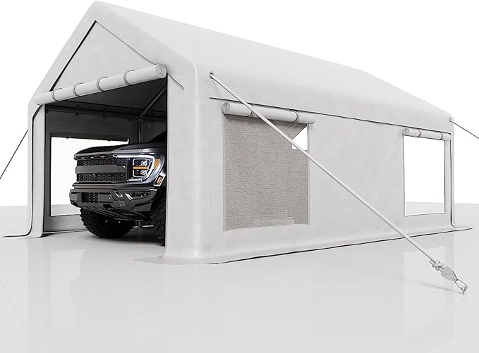 12 x 20FT Heavy Duty Carport by Curtainboro