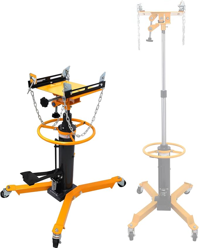 Transmission Jack 1660 lbs/ 0.75 Ton Capacity Hydraulic Telescopic Transmission - Image 8