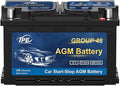 TPE AGM Battery BCI Group 48, Maintenance Free 12V 70Ah, H6 Size, Automotive by TPE