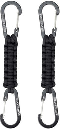 BRAVESHINE Paracord Keychain Carabiner Clip, D Ring Lanyard Hanger Stroller Hook by BRAVESHINE