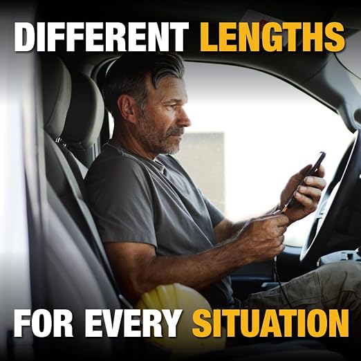 DEWALT Heavy Duty USB to Lightning Cable Durable iPhone Charger, Lightning - Image 7