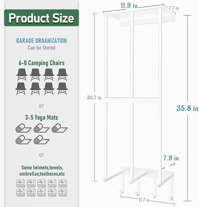 Camping Chair Wall Storage for Garage - Image 2