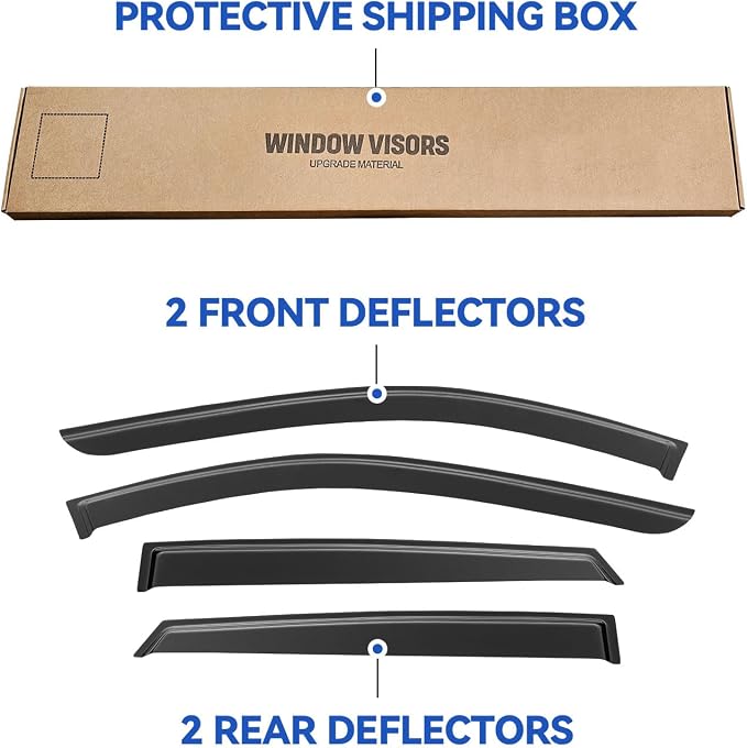 Window Visors Rain Guards Shield - Image 5