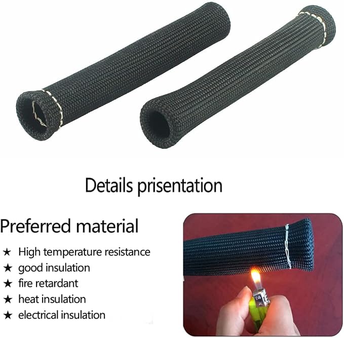 Spark Plug Wire Boots Thermal Protection Insulator Sleeve, 1200 Degree Heat - Image 3