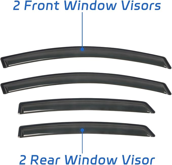 Window Visors Shield Rain Guards Fit - Image 7
