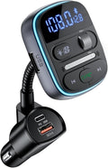 LENCENT Bluetooth FM Transmitter PD 30W, Hi-Fi Bass Music, Wireless Radio by LENCENT