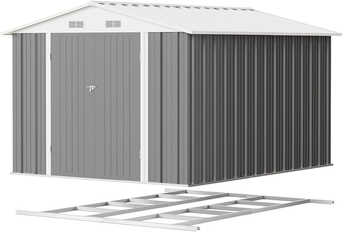 Patiowell 8x10 FT Outdoor Storage Shed - Image 2