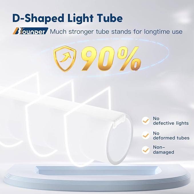 BBOUNDER 10 Pack Linkable LED Utility Shop Light, 4400 LM, Super Bright 6500K - Image 3