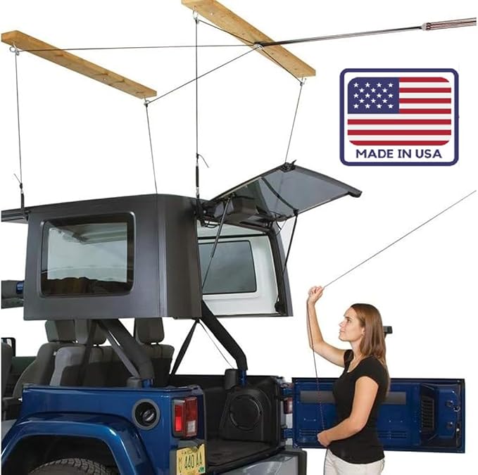 HARKEN - Truck Cap Overhead Garage Storage Hoist, Self-Leveling, Safe Anti-Drop - Image 4
